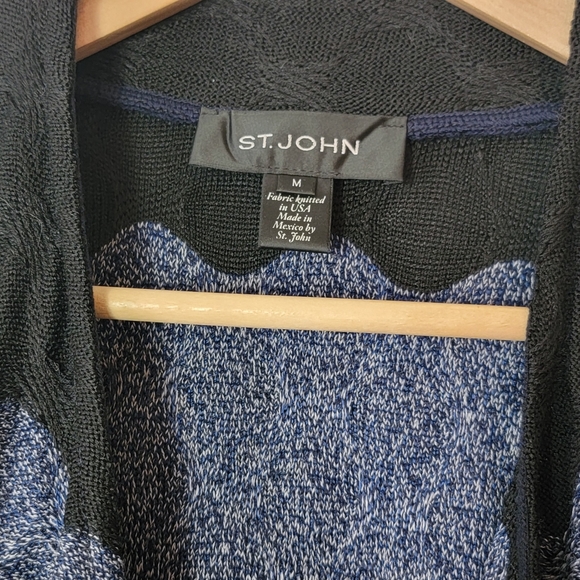 St. John Cardigan Waterfall Open Front - Picture 3 of 9